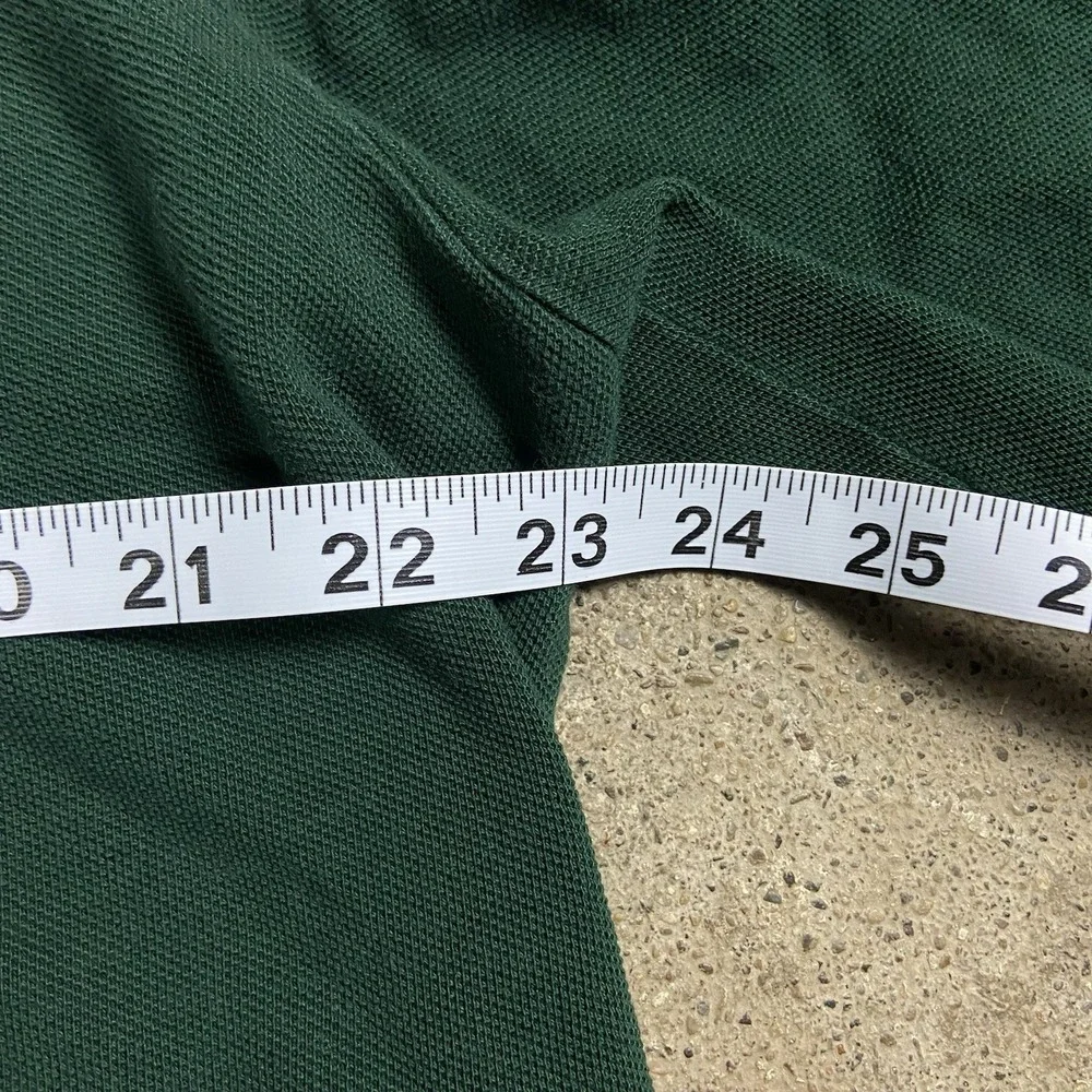 Vintage 90s Polo Ralph Lauren Polo Shirt Size XL Green Long Sleeve Purple Pony